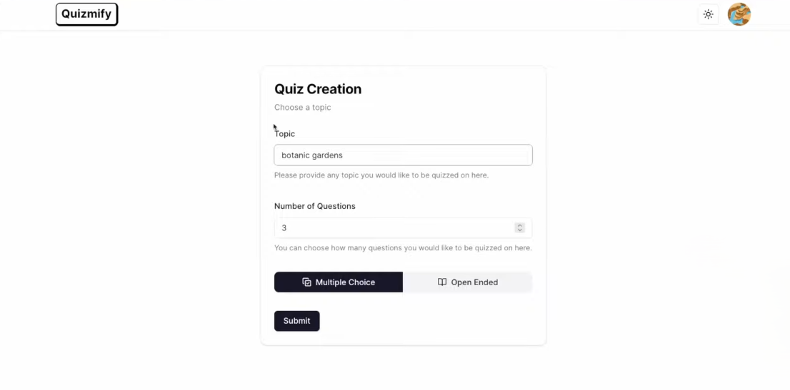 User Profile and History